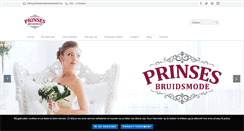 Desktop Screenshot of prinsesbruidsmode.nl