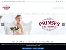 Tablet Screenshot of prinsesbruidsmode.nl